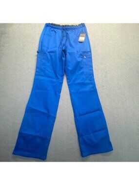Cherokee Blue Scrub Pant Drawstring Work Pant Luxe Blue Cherokee CK003 Size XS
